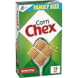 Corn Chex Gluten Free Breakfast Cereal, Made with Whole Grain, Homemade Chex Mix ingredient, Family Size, 18 OZ