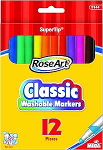 Download Amazon.com : RoseArt 12-Color Classic Washable SuperTip Markers, Pack of 12 (3144) : Artists ...