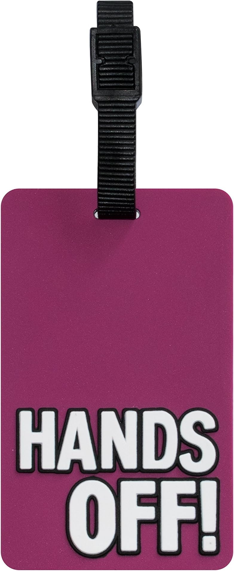 hands off luggage tag