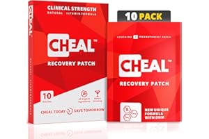 CHEAL Recovery Patch - 10 Pack - Patches for Better Morning | Before Drinking Use - Wake Up Refreshed | Natural Ingredients Patch for Party - Individually Wrapped