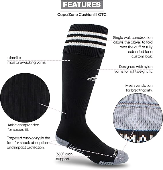 copa zone cushion iii socks