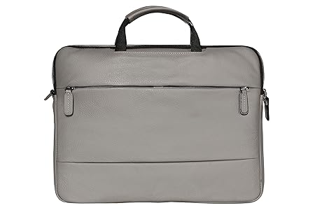 SCHARF Vasco Genuine Leather 15.6 Laptop-MacBook Shoulder Sleeve Crossbody Messenger Briefcase Bags.