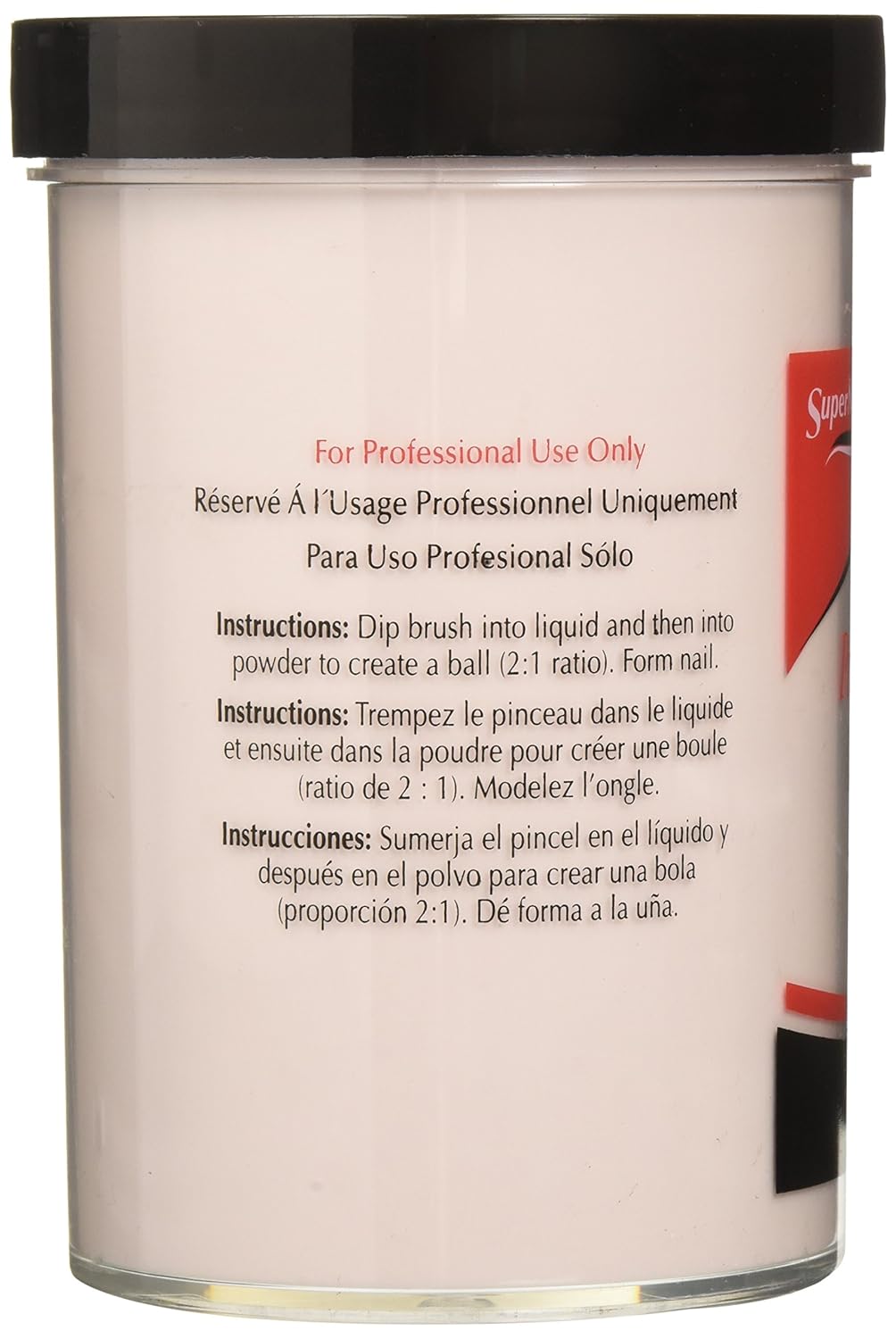 Supernail Nail Powder, Clear, 16 Ounce : False Nails : Beauty