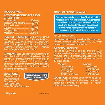 thunder wonder calming chews