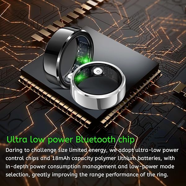 TWIEVO SMART RING, FITNESS TRACKER RING WITH CHARGING CASE, IP68 WATERPROOF, HEART RATE, BLOOD OXYGEN, SLEEP TRACKER, NO APP SUBSCRIPTION-COMPATIBLE WITH CHARGING CASE (SILVER, #9)