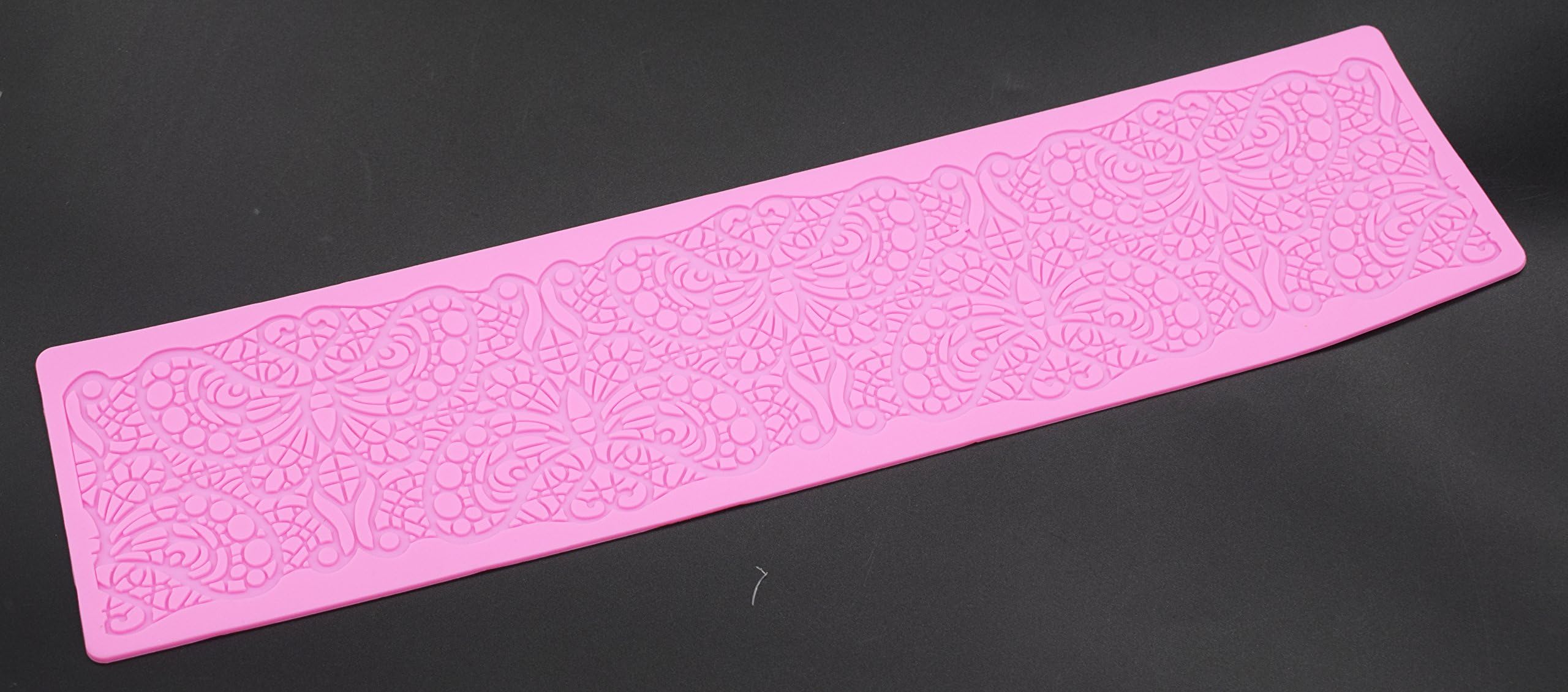 Silicone Fondant Mat Sweetly Does It Cake Decorating Sugar Craft Baking Mat Mould Lace Border Icing Flower Pattern (Fondant Mat D)