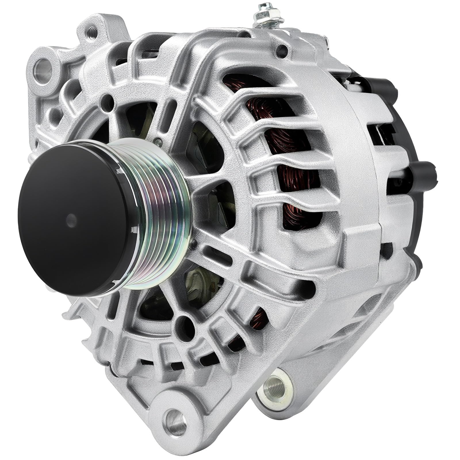 Photo 1 of New Alternator Compatible with L4 2.5L Nissan 2007-2012 Altima, 2007-2012 Sentra, 2011-2013 Rogue, 2014 2015 Rogue Select, Replacement for 11258, 23100-JA02A, TG12C032, AVA0074, TG12S217, 11258N