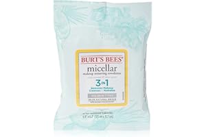 Micellar Makeup Removing Towelettes - Coconut and Lotus Water by Burts Bees for Women - 10 Count Towelettes
