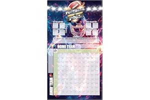 Bambluby Football Pool Poster - 35" x 19" Football Squares Pool Board | Office Pool Game Poster | Party Decorations for the Big Game | Ideal for Football Fans & Super Game Bowl Parties