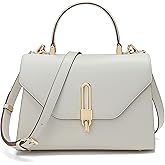 Top Handle Bag Fashion Leather Satchel Bag for Ladies, Zipper Pocket, Metal，Leather tote bag for Women.