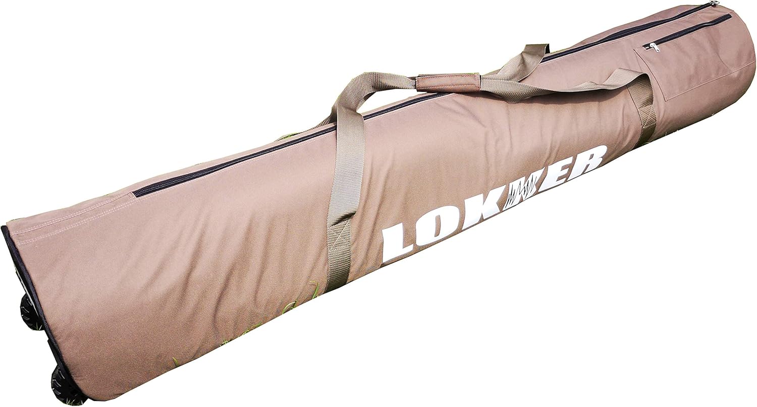 LOKKER 180cm Extra Long Wheelie double Ski Travel Bag and boot bag