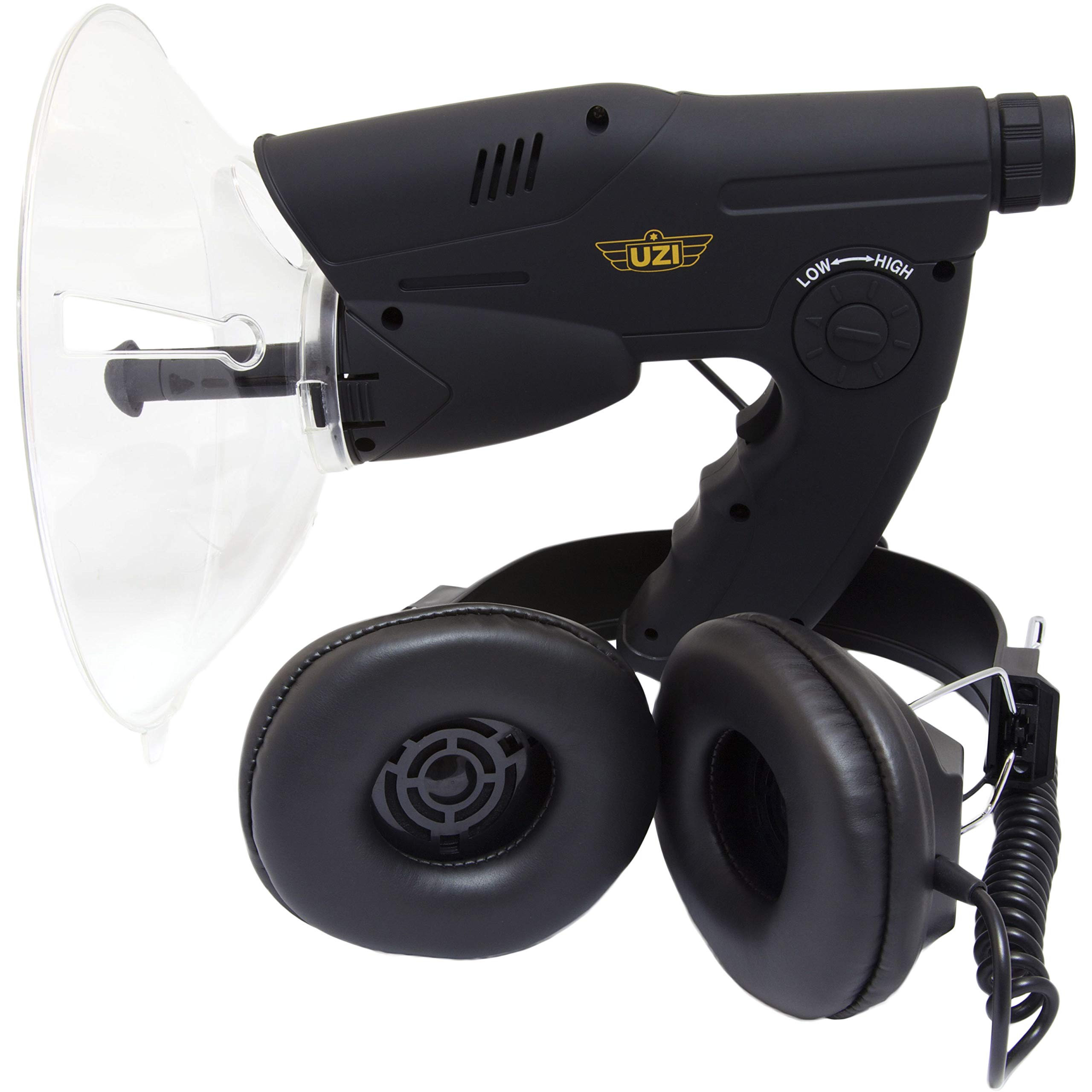 Photo 1 of Uzi Observation Device for Listening to Birds Sounds, Scientific Explorer Bionic Ear, Spying, Recording, Spy Kit or Spy Gear, and Even a Wonderful Toy for Family Entertainment, Black (headphones included)