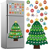 Christmas Advent Calendar 2026 Magnets Christmas Countdown Tree for Fridge | Thickened Magnetic Count Down to Christmas Tree for Refrigerator, Door, Classroom and Home Holiday Decor (20.3'' x 14.5'')