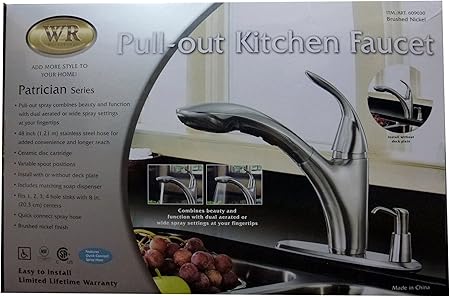 Water Ridge Patrician Series Kitchen Faucet Brushed Nickel