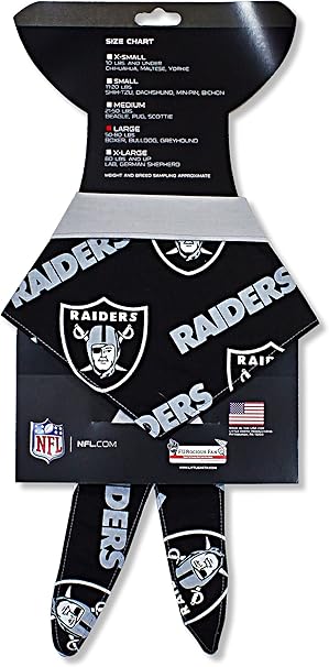 raiders dog bandana