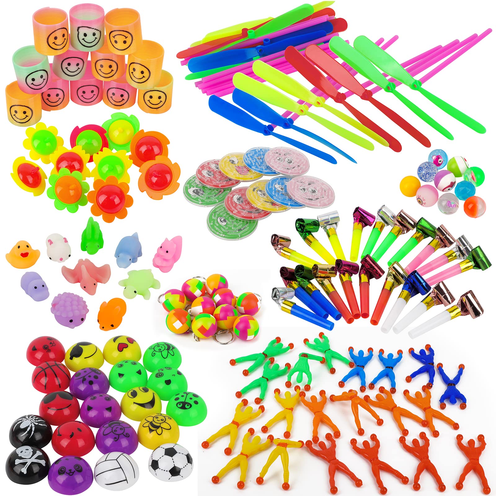 Party Bag Fillers - 150 Assorted Toys for Boys & Girls Birthday Party, Kids Party Bag Fillers & Favours, Party Bags for Kids Party, Pinata Stocking Fillers Party Bags Toys & Favors
