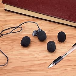 Sunmns 10 Pack Mini Small Size Lapel Headset