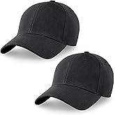 2-Pack Classic Structured Baseball Cap Adjustable Snapback Multipack Ball Caps for Custom Embroidery Running Workouts Outdoor