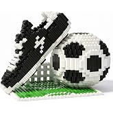 Soccer Building Blocks Set, DIY STEM Bricks, Collectible Toy for Teen Adult | Fun DIY Building for Sport Fans. Sturdy Interlocking Bricks, Cool Shelf Ornament, Nice Gift for Teen &amp; Adult Hobbyists