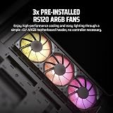 Corsair 3500X ARGB Mid-Tower PC Case Panoramic Tempered Glass view 4