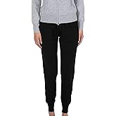 JENNIE LIU Women's 100% Pure Cashmere Knitted Jogger Pants