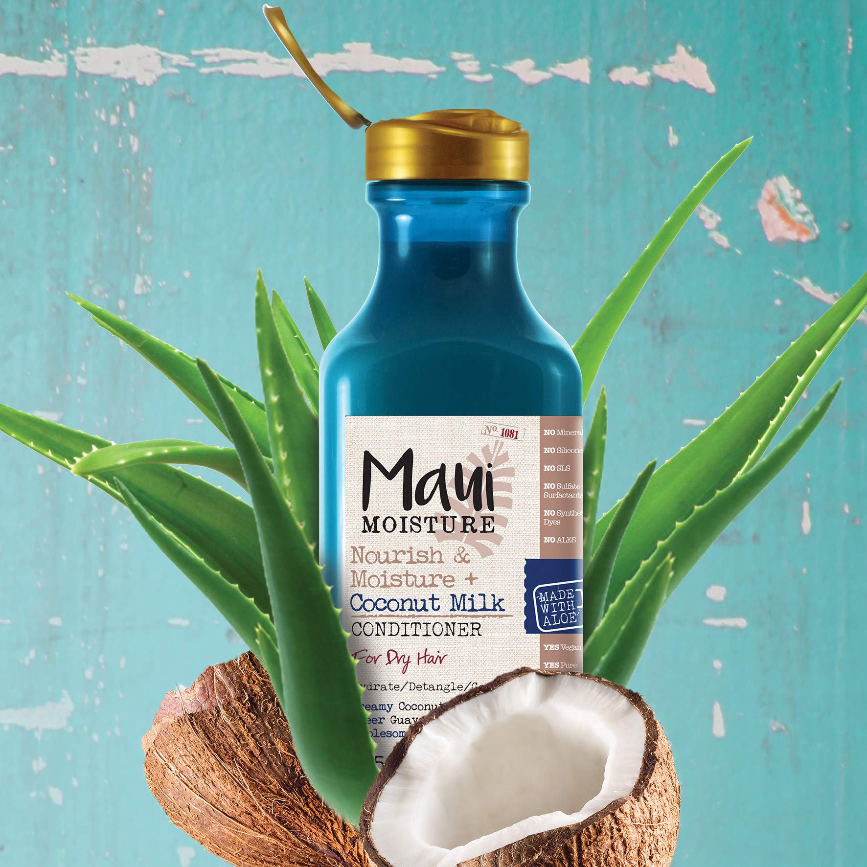 Maui Moisture Nourish & Moisture + Coconut Milk Conditioner, 385 ml