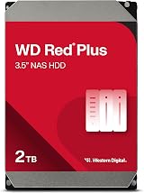 WD Red Plus 2TB NAS 3.5" Internal Hard Drive SATA 6Gb/s 5400 RPM CMR 64MB Cache view 1