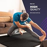 KAYMAN 16 Pack 60x60 cm Interlocking EVA Gym Floor Mats Black 62 sq ft view 4