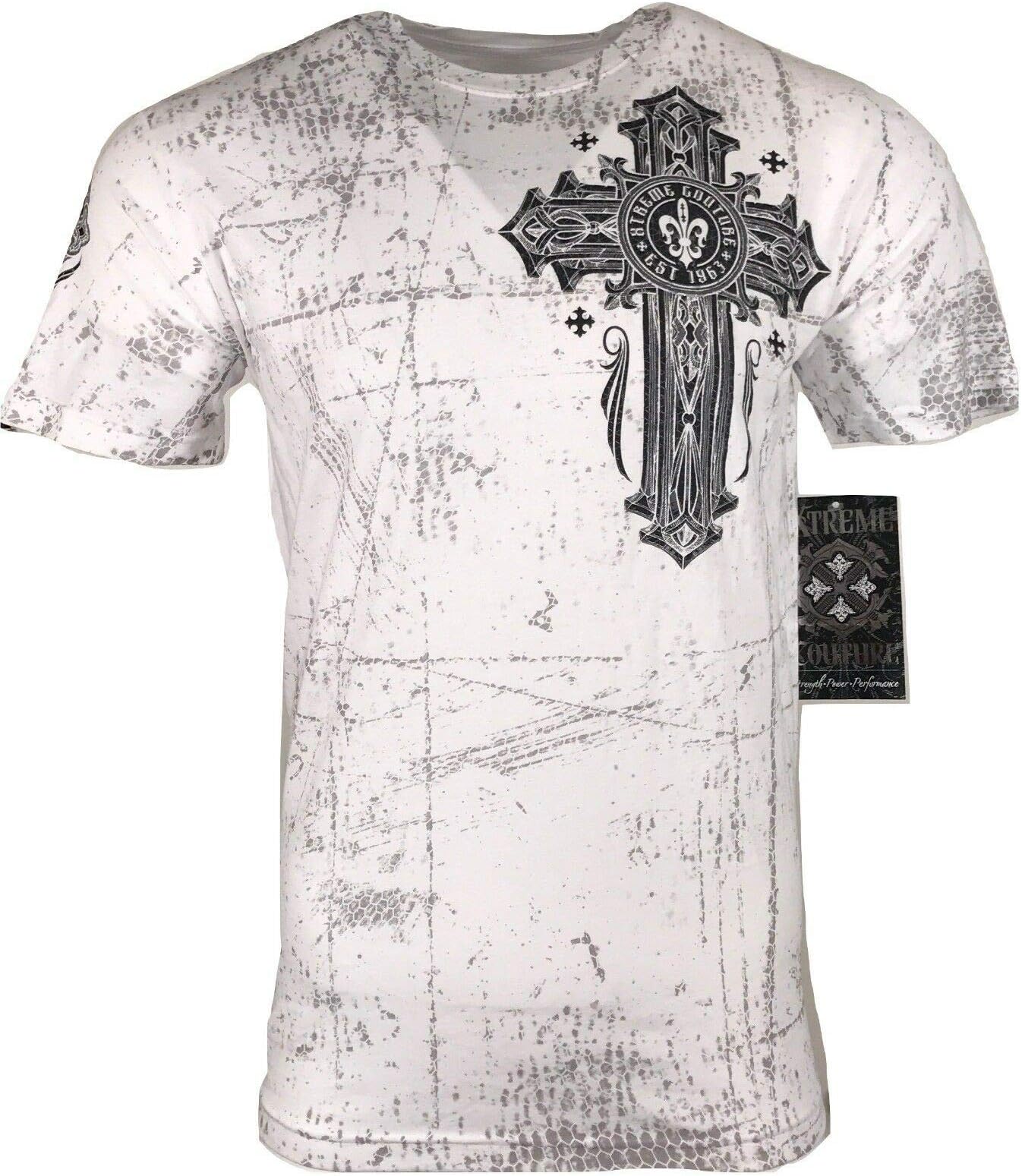 by Affliction Men T-Shirt Bound for Glory Biker MMA Gym S-4X $40