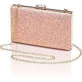 CARIEDO Women's Sparkling Clutch Purse Elegant Glitter Evening Bags Bling Evening Handbag for Dance Wedding Party Prom Bride