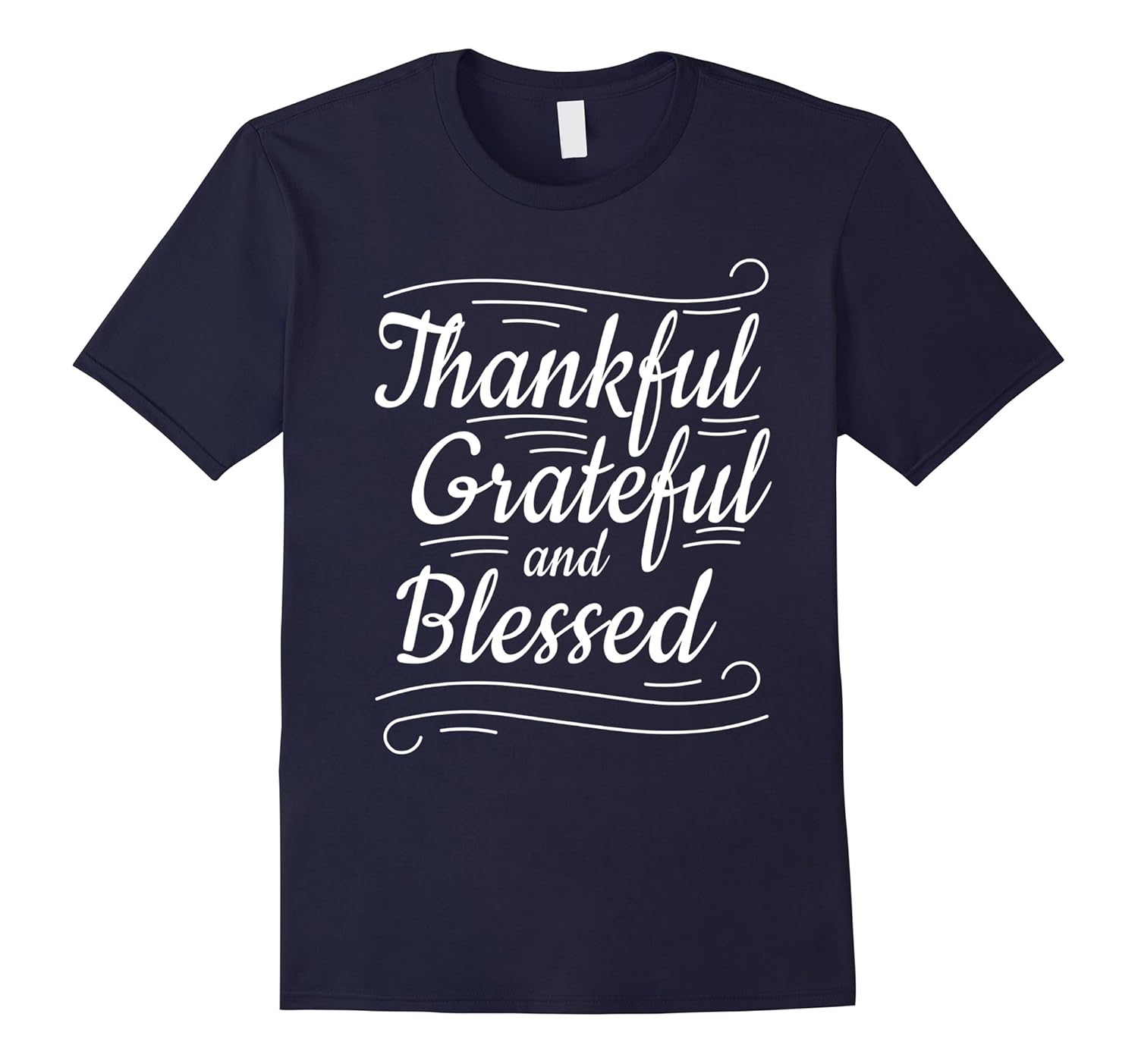 Family Christmas T Shirt - Thankful Grateful Blessed Tee-ANZ