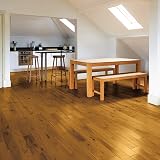 Ronseal Diamond Hard Floor Varnish Dark Oak Satin 2.5L Wood Protection Scuff view 2