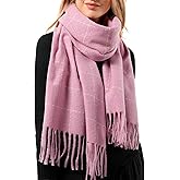 FURTALK Plaid Winter Scarf for Women Cozy Shawls Wraps Soft Warm Womens Large Chunky Scarves