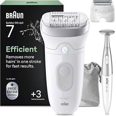 Epilateur Electrique Femme Silk Epil 7 7-241, Argent