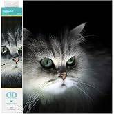 DIAMOND DOTZ Shadow Cat Diamond Painting Kit for Adults, Diamond Art Craft | Full Coverage Design, Sparkling Faceted Finish, Complete Starter Set, Vibrant Wall Decor, Ready to Frame, Great Handmade Gift
