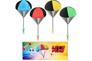 PGXT Parachute Toy for Kids, Outdoor Toys Flying Parachute Men, Inside & Outside Toys for or 3 4 5 6 7 8 9 10 11 12 Year Old, Christmas Stocking Stuffers for Kids Grandkids Idea 2025 Unique Party Favors