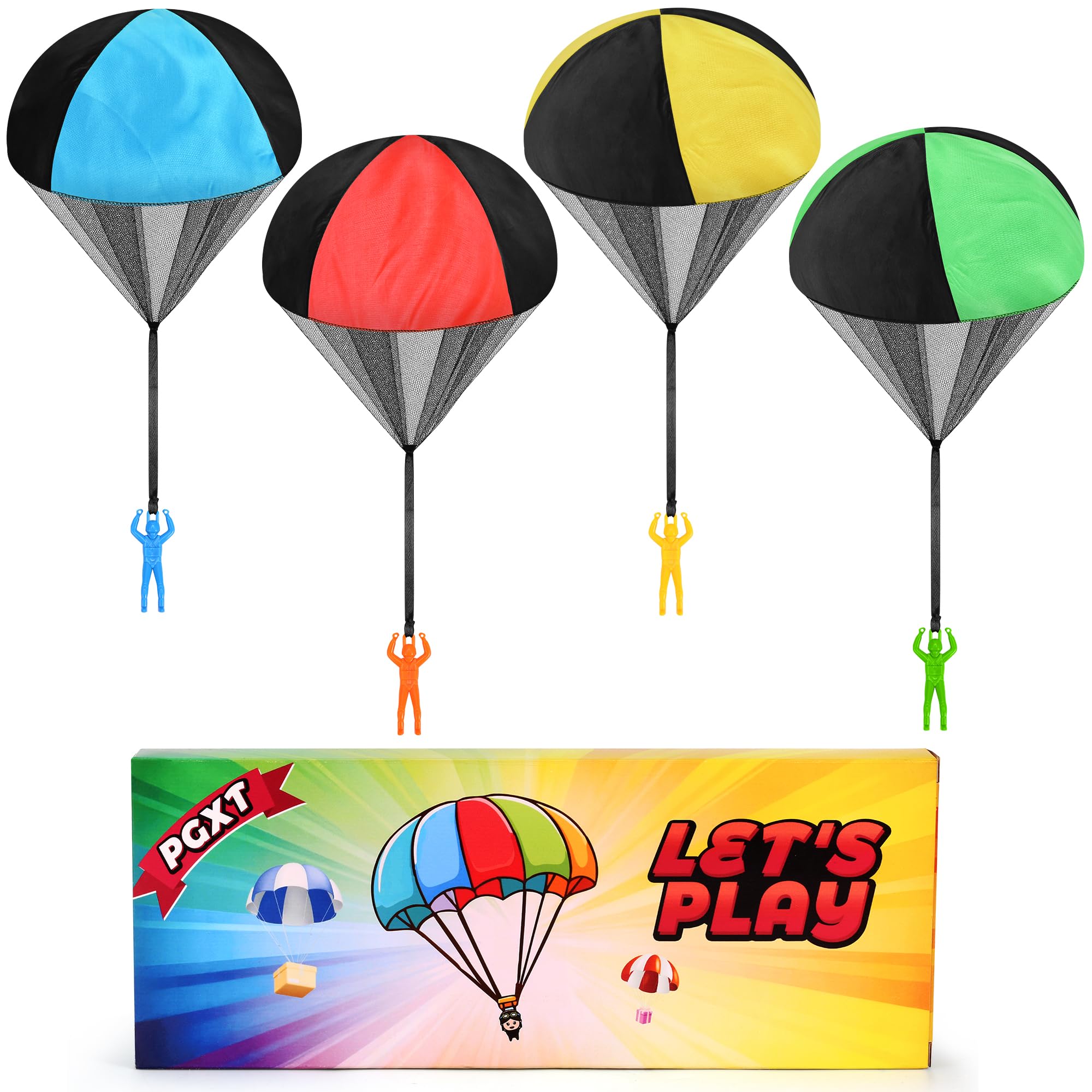 Photo 1 of Parachute Toy for Kids, Outdoor Toys Flying Parachute Men, Inside & Outside Toys for or 3 4 5 6 7 8 9 10 11 12 Year Old, Christmas Stocking Stuffers for Kids Idea 2025 Unique Boys Party Favors