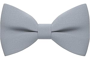 Bow Tie House Linen Classic Pre-Tied Bow Tie Formal Solid Tuxedo