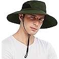 EINSKEY Sun Hat for Men/Women, Waterproof Wide Birm Bucket Hat UV Protection Boonie Hat for Fishing Hiking Garden Beach