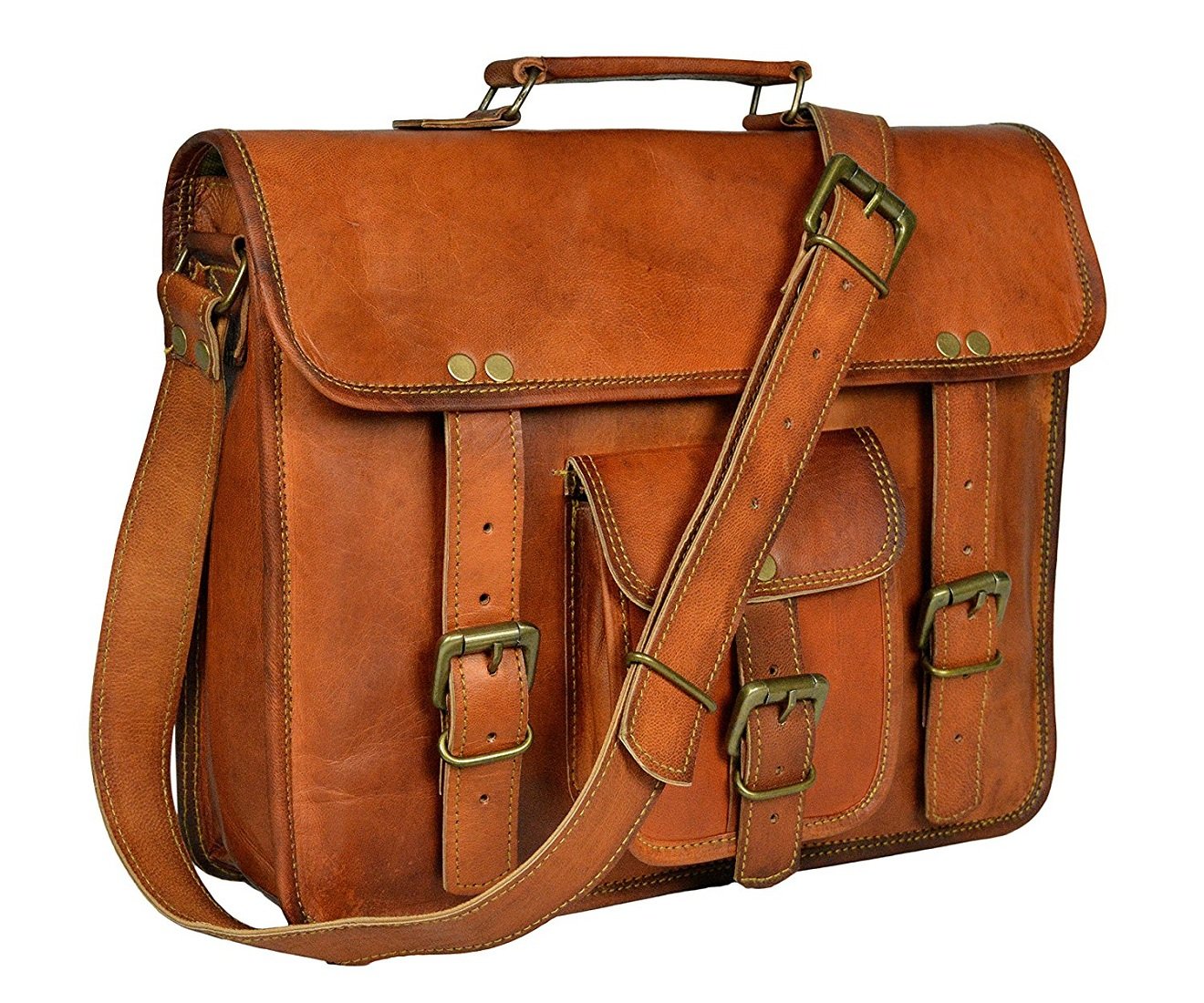 soft leather briefcase bag