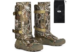 GearOZ Snake Gaiters Snake Chaps, Waterproof Lower Legs Snake Guards, Snake Bite Protective Gaiters, Anti-Snake Gaiters for Men/Women, Adjustable Size for Hunting/Hiking/Farm Working