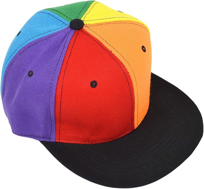 rainbow hat with fan