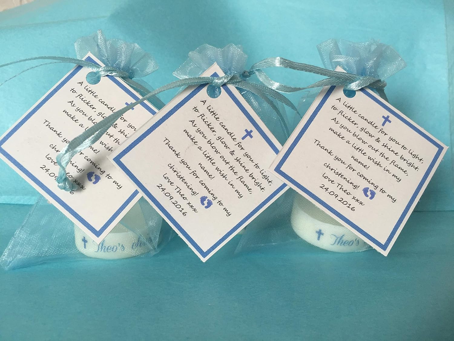 baby christening favours