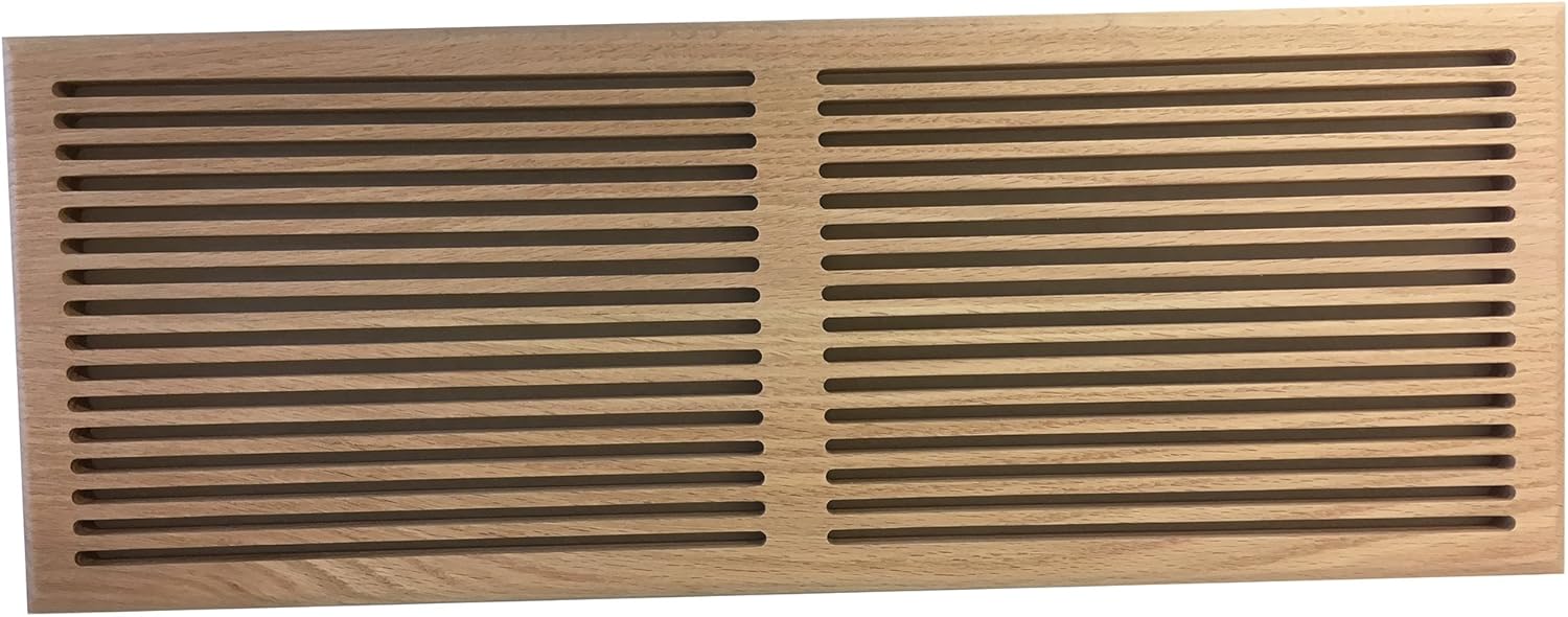 8 Inch X 24 Inch Red Oak Hardwood Vent Floor Register Surface