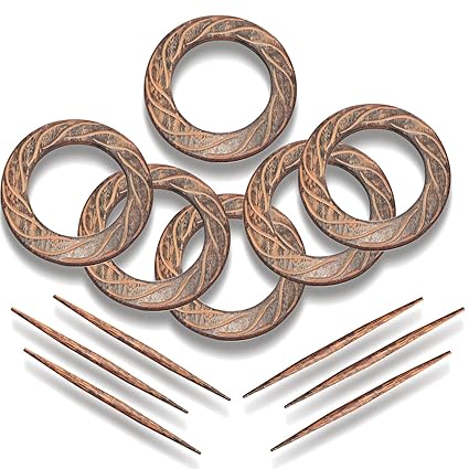 Round Window Curtain Tie Back Pin From India Set Of 6 Amazon Co