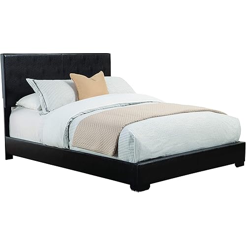 Coaster Home Furnishings Upholstered Bed, Black