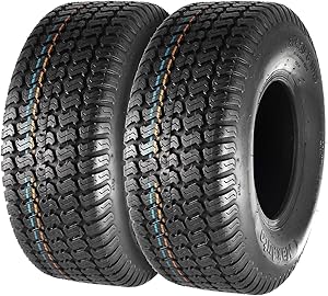 Set of 2 18X6.50-8 18x6.5x8 Turf Saver Lawn & Garden Tire 4PR