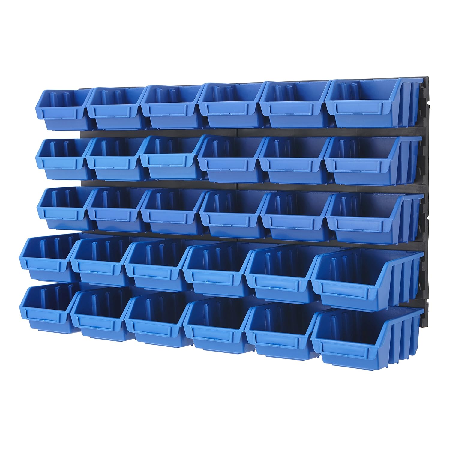 BiGDUG Plastic Bin Kit Wall Garage Storage Parts Bins Kit Tool