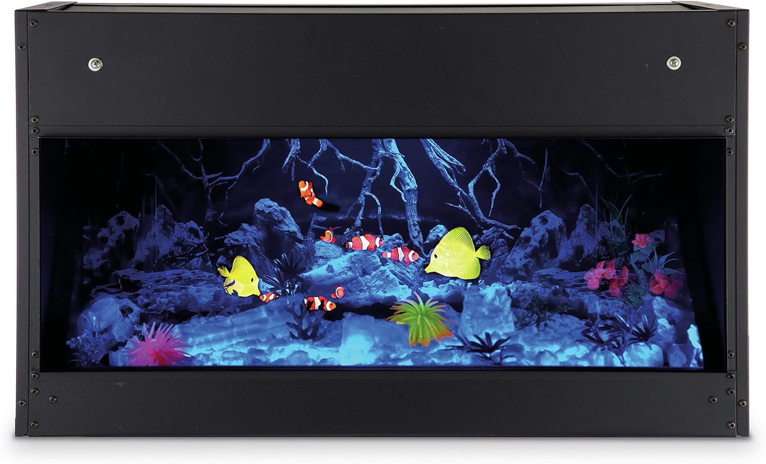Ewt OptiV Aquarium Garden Integrated Fireplace Electric Black