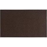 Amazon Basics Chevron Poly Rib Commercial Carpet Vinyl-Backed Mat 4x6 Brown